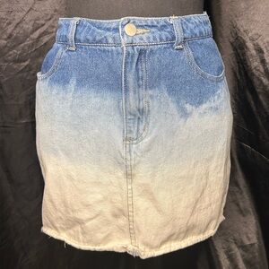 Forever 21 Womens S Lightwash Denim Skirt